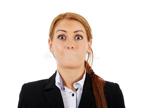 Businesswoman Without Her Mouth Stock Image Image Of Mouth Negative
