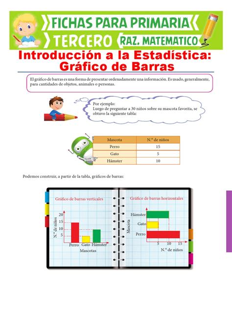 Ejercicios De Gráfico De Barras Para Tercero De Primariapdf Deportes