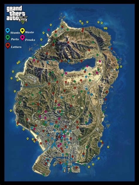 Gta V Stunt Jumps Maps And Locations Guide Video Games Walkthroughs Guides News Tips Cheats