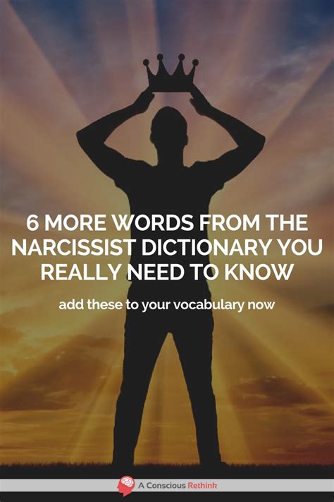 Check spelling or type a new query. 6 More Words From The Narcissist Dictionary You Really ...