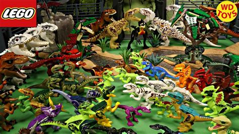 New 63 Jurassic World Lego Dinosaur Toys Knockoff Indominus Rex Vs T Rex Velociraptor