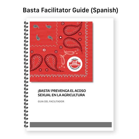 Basta Facilitator Guide Spanish PNASH Materials Print Ship