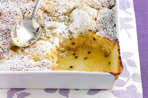 Coconut And Passionfruit Self Saucing Pudding