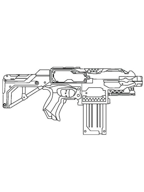 Coloriages Nerf Gun à Imprimer Gratuitement Et Faciles à Colorier