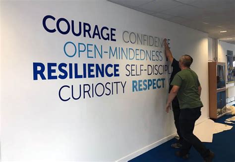 Wall Graphics That Build Engagement At Aylesford School