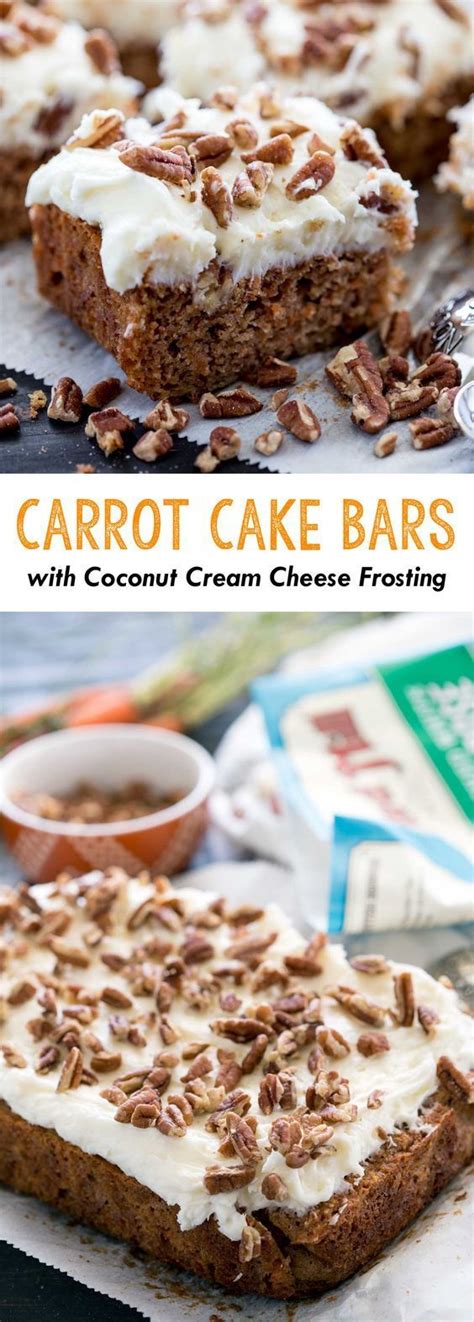 Carrot Cake Bars With Coconut Cream Cheese Frosting Recipe Cake