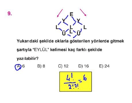 Orijinal Yayınları 10.sınıf matematik soru bankası tekrariı permütasyon