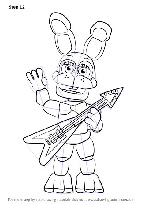 How To Draw Toy Bonnie From Five Nights At Freddy S Five Nights At