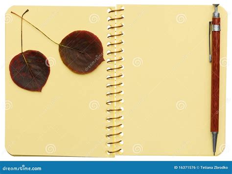 Open Spiral Notebook Stock Photo Image Of Design Message 16371576