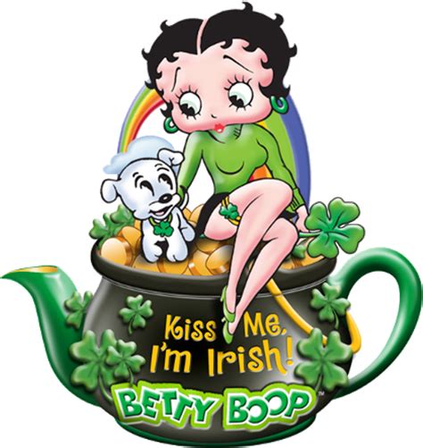 Betty Boop Saint Patrick S Day With Pudgy Betty Boop St Patricks Day