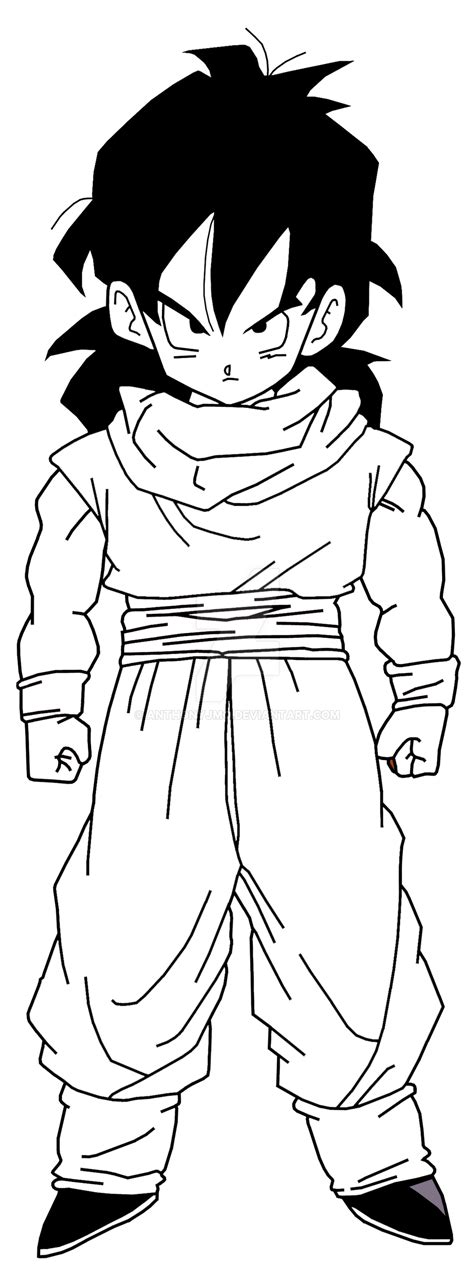 Gohan Lineart By Anthonyjmo On Deviantart