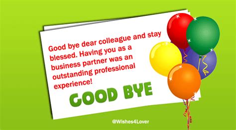 Saying goodbye to relatives, friends or colleagues can often be very difficult but at some point, it just happens for some reason or other. Farewell Messages for Colleagues | Wishes4Lover