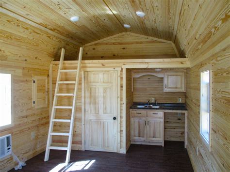 Deluxe Lofted Barn Cabin Finished Interior Cabin Photos Collections
