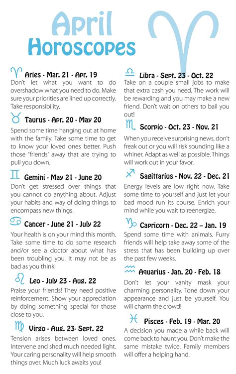 Accurate daily horoscopes for every sign. Horoscopes | SchoolPrinting.com