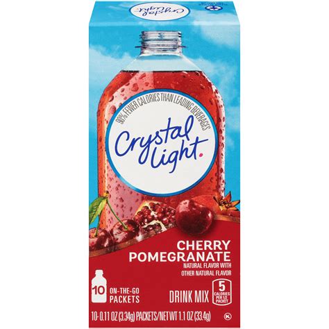 Crystal Light On The Go Immunity Drink Mix Natural Cherry Pomegranate