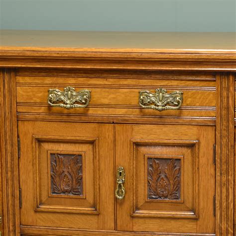 Shop oak & wooden cabinets & sideboards. Quality Victorian Golden Oak Antique Sideboard | 482092 ...