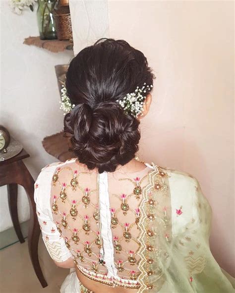 Bun Hairstyle For Brides Hairstyle Weddinghairstyle Weddinginspo Indianwedding Bride