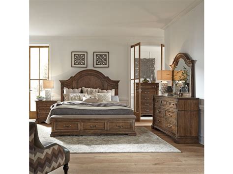 Liberty Furniture Bedroom Queen Storage Bed 685 Br Qsb Andrews