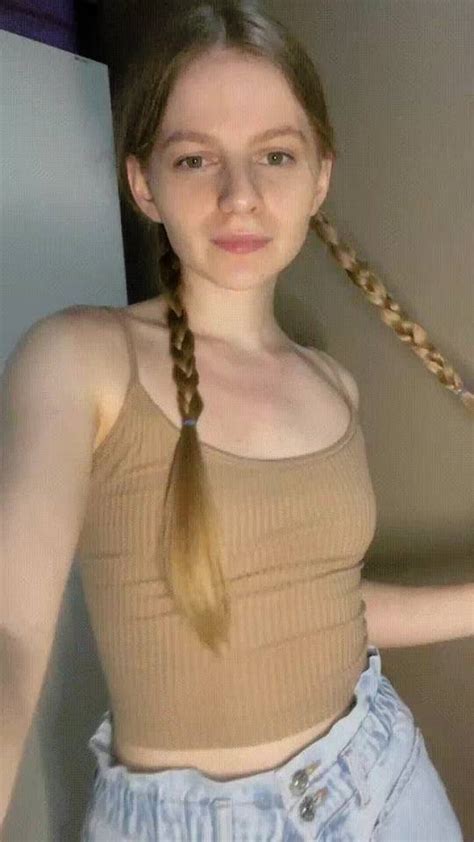 Would You Pull My Pigtails Fun Sized 19 Yo College Girl For Your
