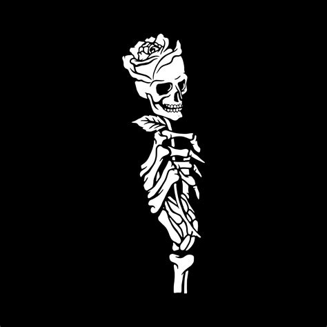 Skeleton Hand Roses Svg Skeleton Rose Svg Skull Rose Svg Etsy