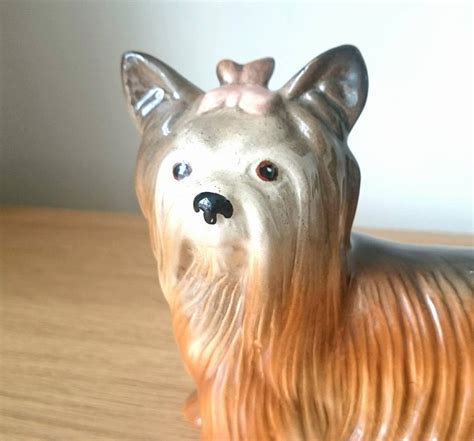 Vintage Dog Figurine Yorkshire Terrier Melba Ware Made In Etsy