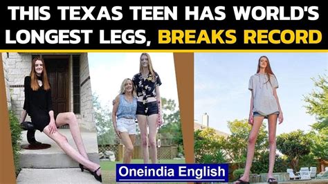Texas Teen With Worlds Longest Legs Breaks Guinness World Record How
