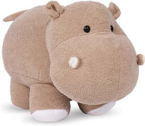 B Creator Hippo Stuffed Animals Gray Soft Hippopotamus Plushies