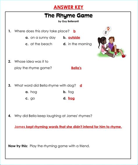 Rhyming Words Worksheet For Grade 2 Pdf Worksheet Resume Examples