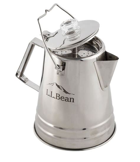 It could fit into the cup holder in your car or a bottle holder in your backpack easily (somewhat of a backpack coffee maker). L.L.Bean Stainless-Steel Percolator, 14 Cup