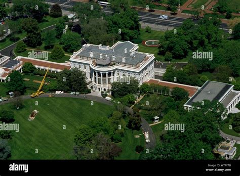 Aerial View Of The White House Washington Dc Stock Photo Alamy