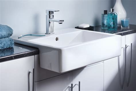 A Semi Recessed Basin Is The Ideal Choice With Fitted Furniture