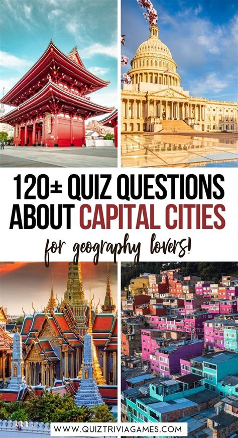 130 Capital City Quiz Questions And Answers Inc Picture Rounds