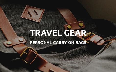 Best Personal Item Bag For Men Expert Guide 2023