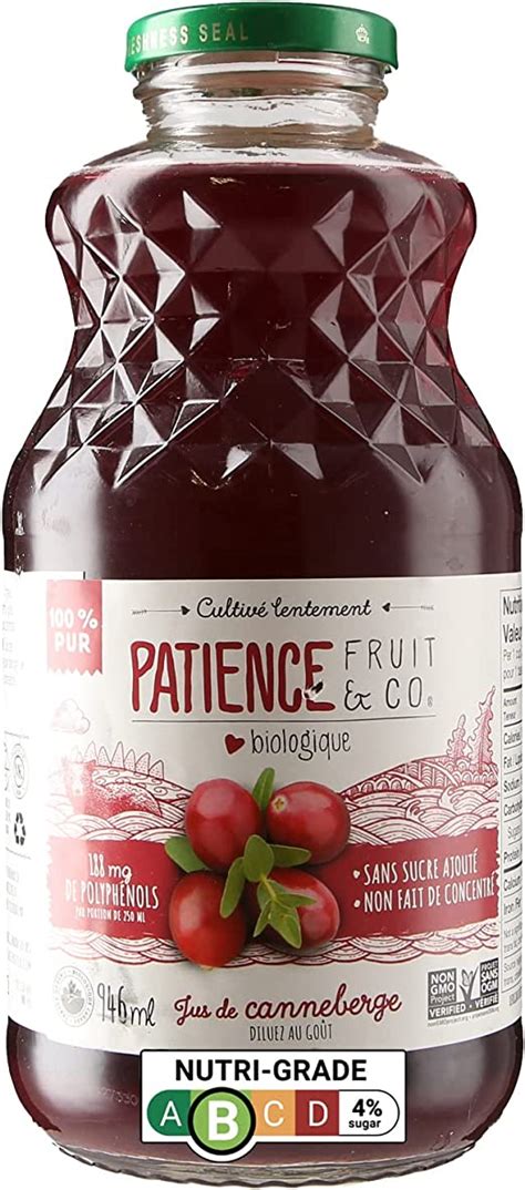 Patience Organic Pure Cranberry Juice 946ml Amazonsg Grocery