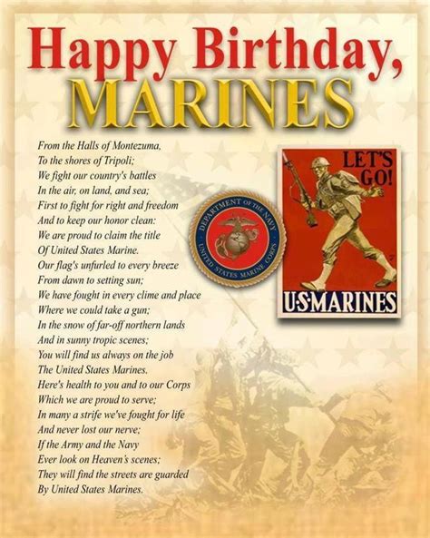 Marine corps — thank you for 243 years of service! Pin by Annie Powell on Military | Happy birthday marines ...