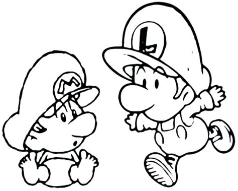 Daisies are such happy flowers. Baby Mario And Baby Luigi Coloring Pages at GetDrawings | Free download