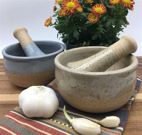 Mortar and Pestle, Wheel Thrown Pottery, Pottery Mortar and Pestle, Ceramic Mortar and Pestle ...