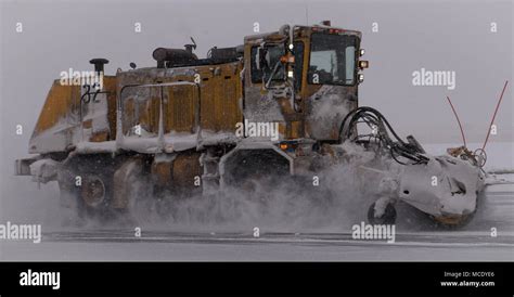 Members Of The 773d Civil Engineer Squadron Snow Barn Remove Snow From