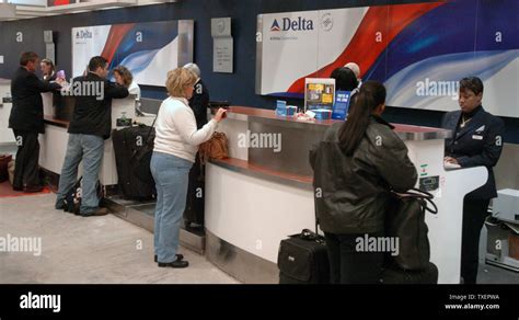 Activity At A Delta Ticket Counter Is Business As Usual At Hartsfield