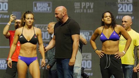 UFC 200 Miesha Tate Vs Amanda Nunes Weigh In Emphasize Martial Arts