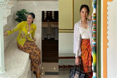 Inspirasi Fashion Berkain Dengan Kebaya Ala Rania Maheswari Yamin Yang Super Simple Namun