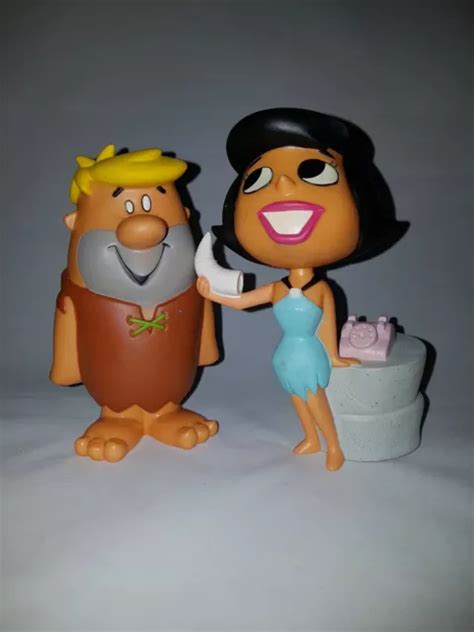 Lot 2 Figures Barney Rubble And Betty Rubble The Flintstones Hanna Barbera Eur 4300