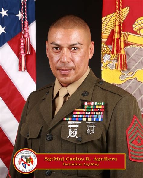 Sergeant Major Carlos R Aguilera Marine Corps Recruit Depot San