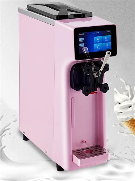 Vevor Commercial Ice Cream Machine 10 20lh Yield 1000w Countertop