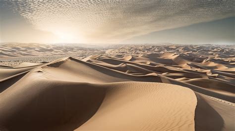 Fond Décran La Nature Paysage Le Sable Les Dunes Des Nuages