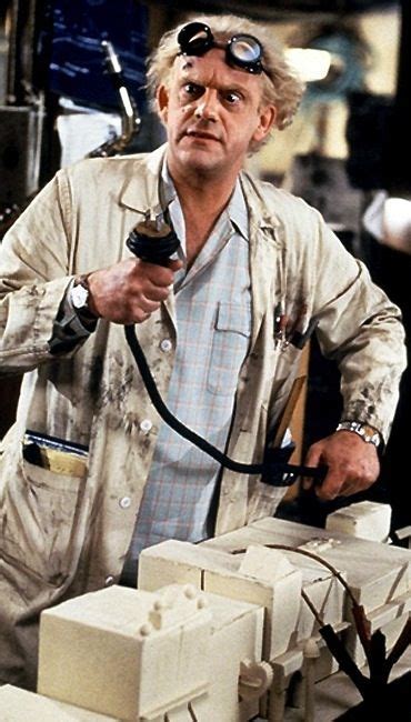 christopher lloyd as doc brown in back to the future 1985 costume designer deborah lynn