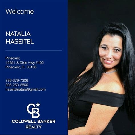 Natalia Haseitel Realtor Associate Coldwell Banker Realty Florida