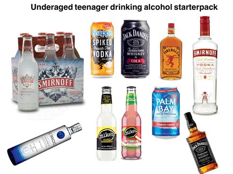 Every Teenagers Choice Of Alcohol Starterpack Starterpacks