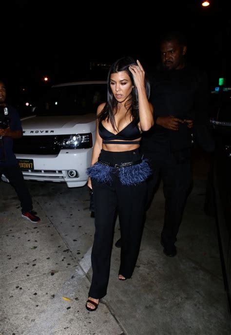 brunette kourtney kardashian stuns in a cleavage exposing outfit the fappening