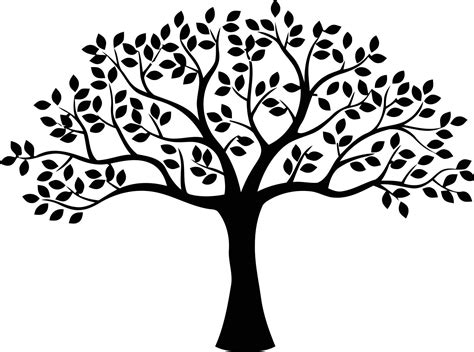 Decor Tree Free Vector Cdr Download Tree Silhouette Tree